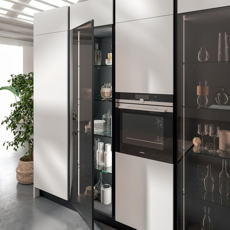 Cucine con ante in vetro Pavia: Integrazioni e personalizzazioni